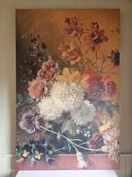Stilleven met Bloemen op Canvas, Antiek en Kunst, Kunst | Schilderijen | Klassiek, Ophalen of Verzenden