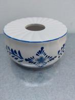 Mooie vintage stenen theelichthouder in stijl Delfts blauw, Antiek en Kunst, Ophalen of Verzenden
