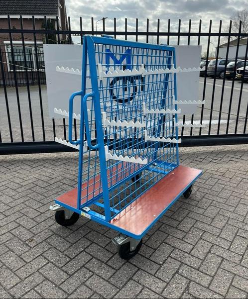 Eurokraft W390 materiaalwagen/materiaal wagen met draagarmen, Doe-het-zelf en Verbouw, Transportwagens, Gebruikt, Transportkar