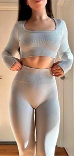 Sportkleding set - Fitness, Yoga, Maat 38/40 (M), Verzenden, Fitness of Aerobics, Grijs