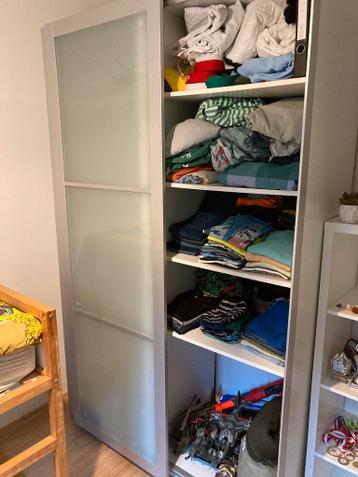 Ikea pax kast, glazen deuren - afbeelding 1