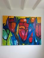 Tulpen, abstract. 120x160 cm, Ophalen