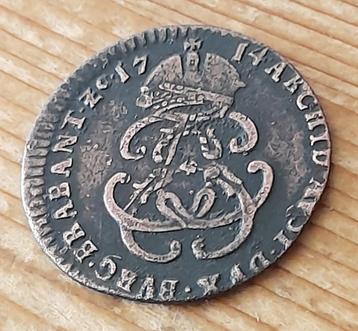 Hertogdom Brabant 1 liard 1714 Charles VI beschikbaar voor biedingen