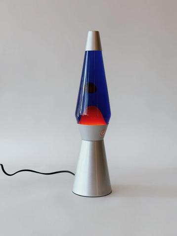 RETRO LAVALAMP | BLAUW/ORANJE beschikbaar voor biedingen