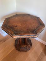 Scandinavische leren bijzet tafel, Ophalen, Gebruikt