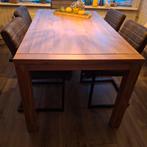 Houten eettafel, Huis en Inrichting, Tafels | Eettafels, Ophalen, 50 tot 100 cm, Zo goed als nieuw, 150 tot 200 cm