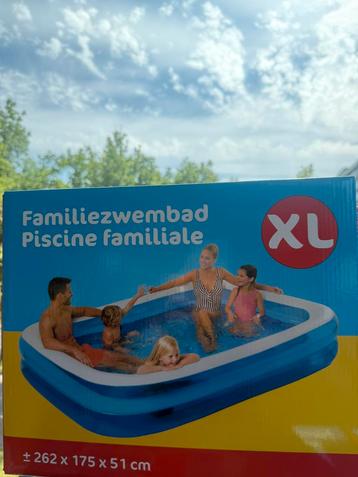 Familiezwembad XL  - Piscine familiale nieuw! 262x175x51 cm beschikbaar voor biedingen