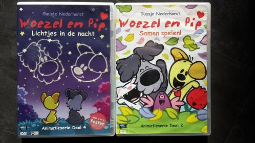 DVD Set - Woezel en Pip - Samen Spelen en Lichtjes in de Nac, Cd's en Dvd's, Dvd's | Kinderen en Jeugd, Zo goed als nieuw, Film