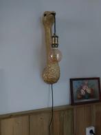 Gouden Struisvogel Wandlamp, Huis en Inrichting, Lampen | Wandlampen, Ophalen of Verzenden, Zo goed als nieuw, Metaal, Modern