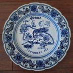 Delfts blauw bord Aruba Caribbean sea 28,5 cm, Antiek en Kunst, Antiek | Wandborden en Tegels, Ophalen of Verzenden