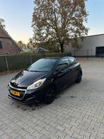 Peugeot 208 1.2 VTI 60KW/82PK 3-D 2016 Zwart Airco APK 2026., Voorwielaandrijving, Stof, Euro 6, 1199 cc