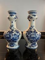 Set van 2 knobbelvazen delfts handwerk 451, Antiek en Kunst, Antiek | Vazen, Ophalen of Verzenden