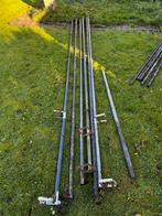 11 Stalen Buizen - 6 Meter Lang, Telecommunicatie, Antennes en Masten, Ophalen, Gebruikt, Mast