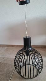 Zwarte metalen bollamp lijkt op Secto Octo 4240 model, Huis en Inrichting, Lampen | Hanglampen, Ophalen of Verzenden, Metaal, Zo goed als nieuw