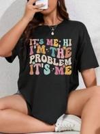 It's Me Hi I'm the problem Shirt For Men Women & Kids slogan, Kleding | Heren, T-shirts, Maat 52/54 (L), Verzenden, Zwart, Nieuw