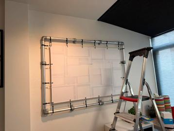 Aluminium buizenframe voor spandoek beschikbaar voor biedingen