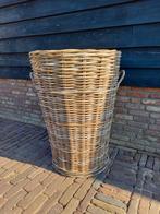 Grote fijne houtmand / opbergmand, Huis en Inrichting, Woonaccessoires | Paraplubakken, Ophalen, Zo goed als nieuw, Riet