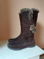 Winter laarzen boots bruin leer leren leder maat 40, Hoge laarzen, Bruin, Ophalen of Verzenden, Zo goed als nieuw