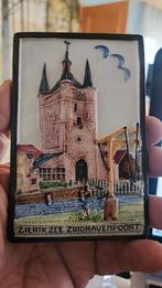 Cloisonne tegel Zierikzee zuidhavenpoort, Antiek en Kunst, Antiek | Wandborden en Tegels, Ophalen of Verzenden