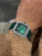 Cartier Santos Bussdown - Moissanite VVS, Ophalen of Verzenden, Nieuw, Zwart, Android