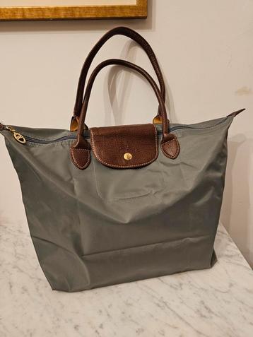 Longchamp grote shopper, origineel blauw grijs kleur  beschikbaar voor biedingen
