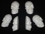 gipsen halve Schedels mens, platte Skull beschilderbaar gips, Ophalen of Verzenden, Nieuw