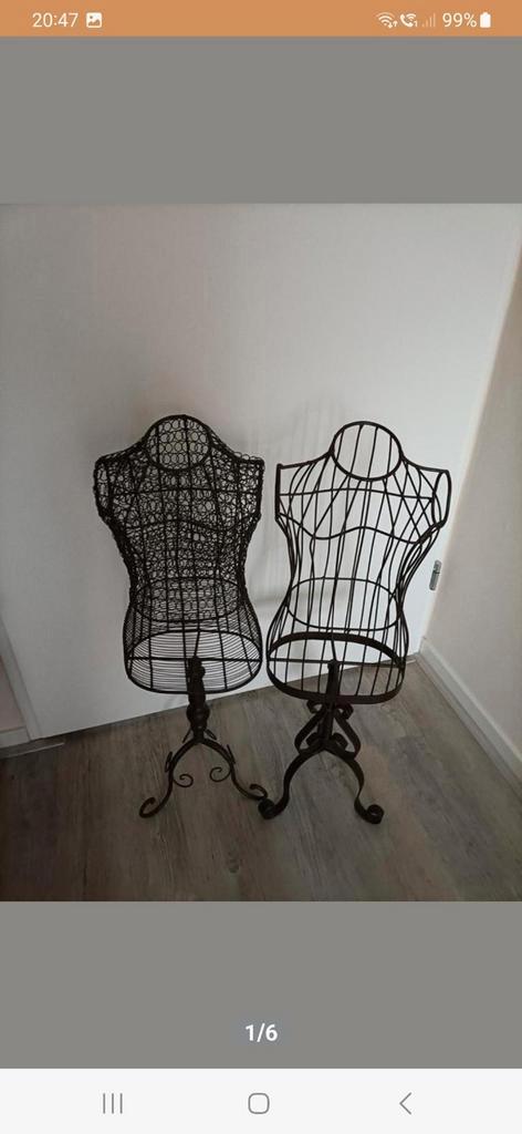 paspoppen metaal, Antiek en Kunst, Curiosa en Brocante, Ophalen