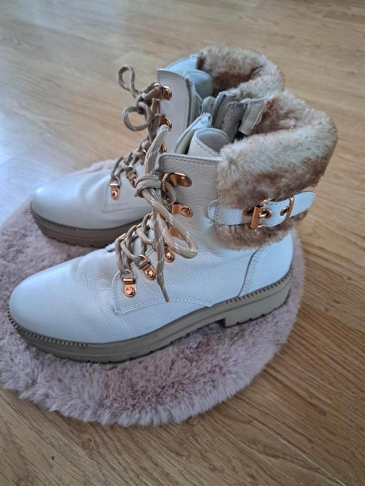 Regarde le Ciel Olga Laarzen - Maat 39, Kleding | Dames, Schoenen, Zo goed als nieuw, Lage of Enkellaarzen, Wit, Ophalen of Verzenden