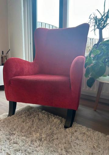 Mooie roze rood kleurige fauteuils 