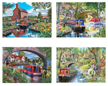 House of Puzzles - Cruising the Canals - 4x500 stukjes NIEUW beschikbaar voor biedingen
