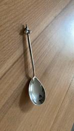 Theelepel zilver met peer versiering, Ophalen of Verzenden