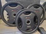 Lifemaxx 50mm olympic weight discs, rubber coated, Sport en Fitness, Fitnessmaterialen, Ophalen, Zo goed als nieuw