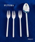FUTURA € 6 per stuk of alle 4 voor € 20 in 1 koop rvs bestek, Ophalen, Gebruikt, Rvs of Chroom, Los bestek