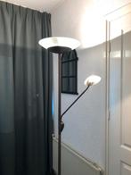 Brons kleurige Staande Lamp met Leeslamp, Huis en Inrichting, Lampen | Vloerlampen, Ophalen, Gebruikt, Glas, 150 tot 200 cm