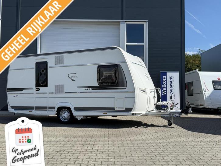 Fendt Bianco 445 SF Mover - Luifel, Caravans en Kamperen, Caravans, Bedrijf, tot en met 4, 1000 - 1250 kg, Overige, Fendt, Frans bed
