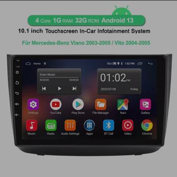 DAB+ Android 13 Autoradio GPS Navi Mercedes-Benz Vito Viano  beschikbaar voor biedingen