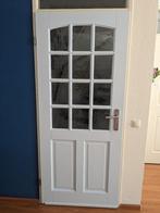 Mooie binnendeur opdek linksdraaiend, Doe-het-zelf en Verbouw, Deuren en Horren, 80 tot 100 cm, Gebruikt, Glas, Ophalen