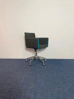 8 x Vergaderstoel Artifort Paco - antraciet/blauw,, Ophalen, Gebruikt, Overige kleuren, Stof