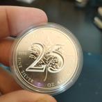 1 oz zilver munt Canada  25th anniversary, Postzegels en Munten, Edelmetalen en Baren, Ophalen of Verzenden, Zilver