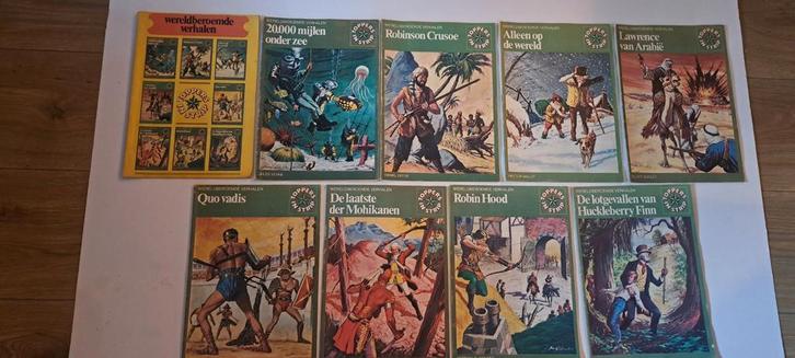 Wereldberoemde verhalen informatieboekje compleet, Boeken, Stripboeken, Gelezen, Complete serie of reeks, Ophalen of Verzenden