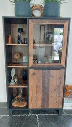 Vakkenkast halfhoog industrieel, Huis en Inrichting, Kasten | Wandmeubels, Ophalen, Kunststof, Minder dan 150 cm, 150 tot 200 cm