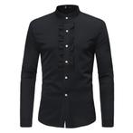 Heren zwart smoking overhemd tuxedo pak hemd mannen bruiloft, Kleding | Heren, Overhemden, Verzenden, Nieuw, Zwart