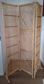 Bamboe kamerscherm / roomdivider / paravent natuurlijke look, Huis en Inrichting, Woonaccessoires | Kamerschermen, Ophalen, Zo goed als nieuw