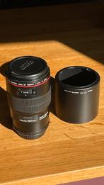 Canon EF 100mm f/2.8 L Macro IS USM, Audio, Tv en Foto, Fotografie | Lenzen en Objectieven, Ophalen, Zo goed als nieuw, Macrolens