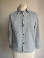 a.p.c. bluse maat L wit blauw streepje, Maat 38/40 (M), A.p.c, Zo goed als nieuw, Verzenden