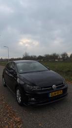 Volkswagen Polo R-Line 1.6 7-DSG 2018 DigitalCockpit Keyless, Auto's, 1203 kg, Zwart, Leder en Stof, Zwart
