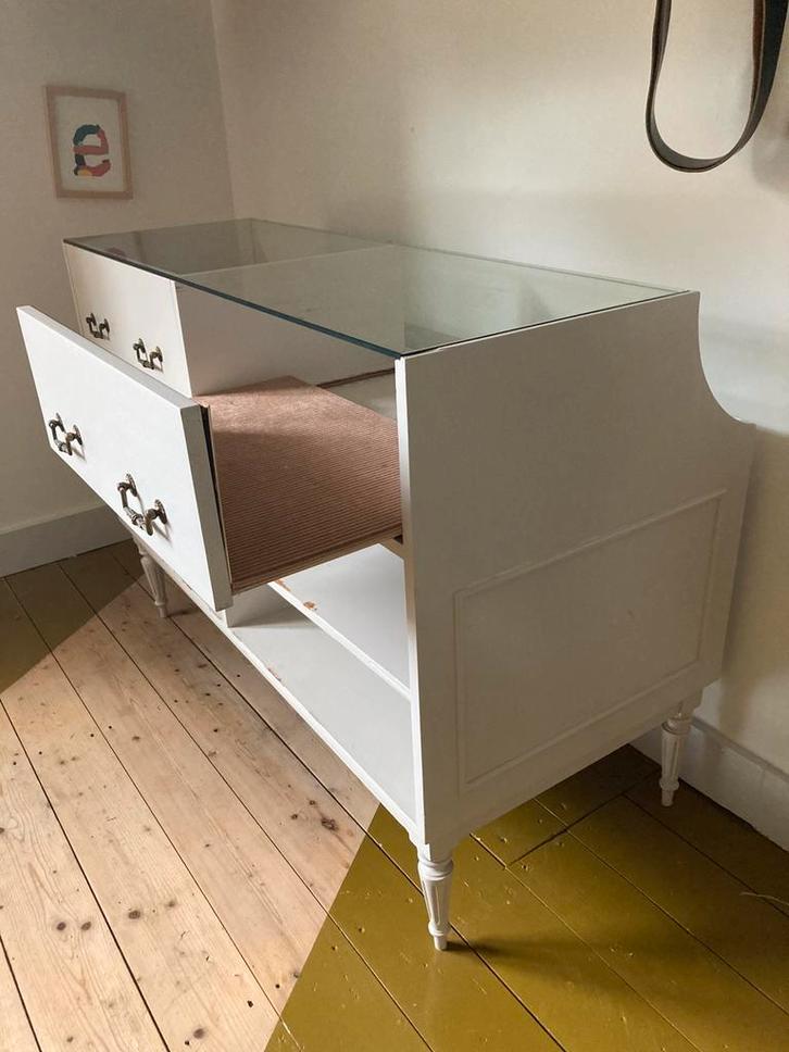 Toonbank vitrine, Huis en Inrichting, Kasten | Dressoirs, Gebruikt, 100 tot 150 cm, 50 tot 75 cm, Met lade(s), Overige houtsoorten