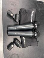 2x Sennheiser E835 Zangmicrofoons met Tas en Klemmen, Ophalen of Verzenden, Gebruikt, Zangmicrofoon