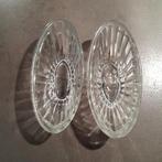 3 kleine glazen vormpjes voor pudding , boter enz., Glas of Glazen, Gebruikt, Ophalen of Verzenden, Glas