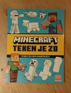 Minecraft: Teken je zo! Mobs en Bouwwerken, Boeken, Zo goed als nieuw, Tekenen en Schilderen, Geschikt voor kinderen, Mojang